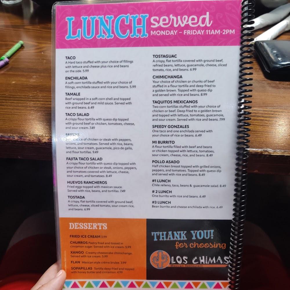 Los Chimas of Brookfield Menu image 2